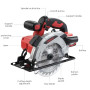 TEENO Scie circulaire laser sans fil 4000 RPM avec frein électrique, 2X2.0 AH batteries, 2X165mm lames, profondeur et angle de c