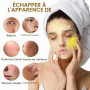 Aomig Tampons Nettoyants au Curcuma et à L'acide Kojique pour le Visage, 50 Pièces Tampons Exfoliants au Curcuma pour les Taches