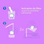 Philips Water Cartouches filtrantes de rechange Filtration avancée, paquet de 6, réduisent les MICROPLASTIQUES, le CHLORE, le CA