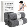 Yiclick Lot de 3 débarbouillettes exfoliantes japonaises, exfoliantes coréennes, pour le dos pour la douche, le bain, le corps,