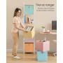 SONGMICS Boîte de Rangement, Lot de 6, Coffre Pliable, 30 x 30 x 30 cm | Panier, Bac, en Tissu, Inodore, pour Étagère Cubique, p