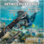 leruiyezs Sangle Plongee sous Marine Durable avec Clips Libération Rapide,Sangle Lampe Plongée,Extension Spirale150cm,Caméra sou