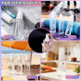 Flacon Pulvérisateur 4x20ml Petit Flacon Pulvérisateur Flacons Vaporisateurs Transparents Set de Flacons de voyage Portables Pul