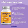 L-Lysine avec Zinc Hautement Dosée, 400 Capsules avec 1000 mg de Lysine par Dose Quotidienne, Acide Aminé Essentiel, Soutient le