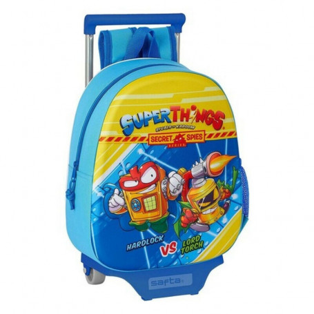 Cartable 3D avec roulettes SuperThings Bleu clair 39,99 €