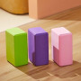 Lot 2 Briques yoga Blocs de Yoga stabilité EVA pour la méditation Yoga Pilates Soutenir et Renforcer les Poses(violette)