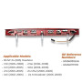 YananAC Feu stop et feux de route surélevés pour Z4 E85 2.0i, 2.5i, 3.0i, 2.2i, M3.2 Roadster, lentille transparente, montage su