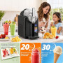 Machine à Granité Slush Machine 2L Machine à Slush,7-in-1 machine a granite | machine a granita avec écran LED,Machine à glace P