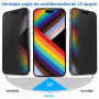 Mothca Verre Trempé Anti Espion pour iPhone 14 Pro Max Mat, Vitre Protection Ecran Privacy Matte à Couverture Complète, 9H Duret
