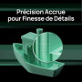 Bambu Lab P1S Combo Imprimante 3D avec AMS pour Impression Multicolore | Prête à l'emploi, Nivellement Automatique, Impression à