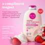eos Crème pour le corps au beurre de karité - Rêve de fraise, hydratation 24 heures, soin de la peau léger et non gras, fabriqué