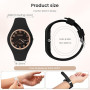 AOOSU Montre pour Femme avec Bracelet en Silicone, Montre de Sport Analogique Etanche Montres Femme Analogique Quartz Grand Cadr