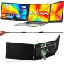 Blackview DCM5 Double Ecran PC Portable 14" FHD 1080P IPS Certifié TÜV Multi Triple Ecran PC Extension Ecran pour 13-17,3" Ordin
