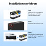 GeekWavix Cartouches d'encre 937XL Lot de 4 Noir Remplacement pour HP 937 | Compatibles avec HP OfficeJet Pro 9110b, 9120b, 9130