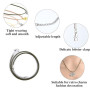 NEBURORA 60 Pcs Cordon Collier 2mm Ciré Cordon de Collier avec Fermoir 20 Pouces 6 Couleurs Collier Corde Corde en Coton Ciré Co