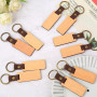Porte-clés en bois vierges à personnaliser – lot de 13 – hêtre ou noyer, forme rectangulaire ou ronde – compatible gravure laser