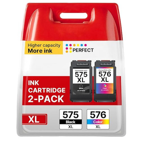 Washope 575 576 XL Cartouche Remplacement pour Canon 575 et 576 PG575 XL | Compatible pour Canon PIXMA TR4755i TR4756i TS3550i T