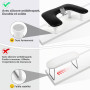 LIONVISON Repose Main Ongles Réglable avec Support Téléphone Noir | Coussin Repose Main Réglable Avec Support Téléphone Intégré 