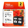 Skyink 575XL 576XL Cartouche d'encre Remplacement pour Canon 575 576 XL | PG575XL CL576XL Compatible pour TS3750i TR4755i TS3550