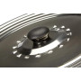 Lot de 3 Couvercle casserole universel inox 16/18/20 – 22/24/26 – 28/30/32 cm – Couvercle poele universel – Couvercles pour cass