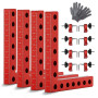 Bloc de Positionnement à 90 Degrés, 14 cm Pince à Angle Droit Serre Joint Angle Droit Aluminium Equerre de Positionnemen avec 4 