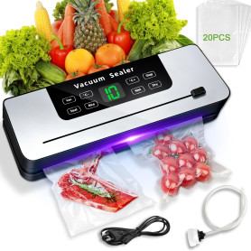 Machine Sous Vide Alimentaire Automatique pour Secs et Humides | Appareil Mise Sous Vide, Professionnel Machine vide Appareil av