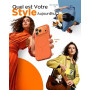 TOCOL Coque pour iPhone 17 Pro Max, Compatible avec MagSafe, Orange | Anneau Magnétique Intégré, Case Silicone Liquide, Protecti