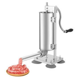 Machine de remplissage manuelle de saucisses - 3 l - Avec 6 tubes de remplissage et 4 ventouses - Machine à saucisses pour la ma