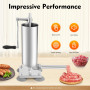 Machine de remplissage manuelle de saucisses - 3 l - Avec 6 tubes de remplissage et 4 ventouses - Machine à saucisses pour la ma