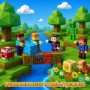 Mzyxxel 28 Pièces Figurines Magnétiques et Blocs de Construction, 8 Figurines Humaines, 2 Oiseaux, 2 Animaux & 16 Cubes Magnétiq