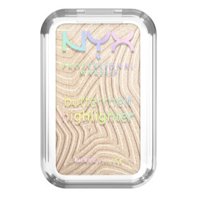 NYX Professional Makeup Buttermelt Highlighter Poudre Bright Butta | Beurre mangue amande karité, Tenue 12h sans transfert, Effe
