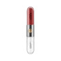 KIKO Milano Unlimited Double Touch - Teinte 106 Satin Ruby Red | Rouge à Lèvres Liquide 2 Étapes | Couleur + Gloss | Tenue 12 He