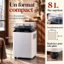 Kalopsia Déshumidificateur d'Air Électrique Professionnel 80L/Jour | Anti-Moisissure 170m² Évacuation Automatique Pompe 5M Réser