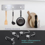 EUZUXU 8 Pièces Crochets Magnétiques, Puissants Aimants Néodyme, Petit Crochet Magnétique pour Frigo Cuisines de Bureau- Argent