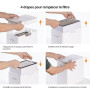 xTool Purificateur d’Air pour Fumées de Bureau pour M2 et F2 | Extracteur de Fumée Portable avec Filtration à 3 Couches, Filtre