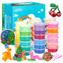 36 Couleurs d'argile sèche à l'air Libre Argile de modelage Ultra légère LCHM Magic Clay DIY Démarrage Clay avec livret de Proje