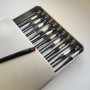 Ruimooto Troisième main professionnelle avec base magnétique. 20 pinces crocodiles flexibles, 1 brosse et 1 boîte en fer - Idéal