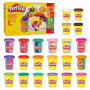 Play-Doh - Mon Coffret Coloré, Pack de 22 Pots de Pâte à Modeler (113 g et 57 g), 30 Couleurs Éclatantes, Loisirs Créatifs pour 