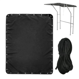 Toile De Remplacement De T-Top Bateau Protection UV Imperméable Oxford 168 | Toile T-Top Pare-Auvent Pour Bateau Pour Chalutier,