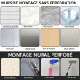 Support Camera Exterieur, Support Camera avec Raccords Perforés, Autocollants Sans Clou,Supports Pour Vidéoprojecteurs Montage M