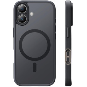 TAURI Coque pour iPhone 17 Dos Matte Unis,Noir | Compatible avec MagSafe, Protection Totale Objectif, Boutons Caméra Protégés, A