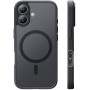 TAURI Coque pour iPhone 17 Dos Matte Unis,Noir | Compatible avec MagSafe, Protection Totale Objectif, Boutons Caméra Protégés, A
