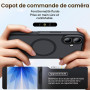 TAURI Coque pour iPhone 17 Dos Matte Unis,Noir | Compatible avec MagSafe, Protection Totale Objectif, Boutons Caméra Protégés, A