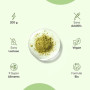 Super Green Poudre Bio 200g 40 Portions 9 Superfood Greens, Matcha Bio, Poudre de Maca, Guarana, Chlorella Bio, Baobab, Herbe de