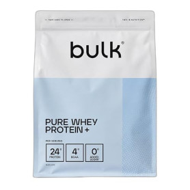 Bulk Pure Whey Protein+, Chocolat, 450g | 24 g de protéines, Mélange de protéines de lactosérum, lait & collagène, Sans sucres a