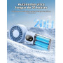 Aecooly Mini Ventilateur Portable à Main Rechargeable USB 20H Autonomie Max | Puissant, ventilateur de poche avec 3 modes flexib