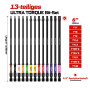 GEINXURN Set d'Embouts Torx Longs avec Trou 13 Pièces, Torx Sécurité TH7-TH40, Longueur 150 mm, Acier Allié S2, Queue Hexagonale