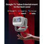 JMGO N1S 4K Mini Videoprojecteur, Triple Laser, 1100 ISO Lumens, Google TV | Gimbal Instantané Autofocus, Netflix, 110% BT.2020,