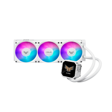 ASUS TUF Gaming LC III 360 ARGB LCD WHITE, dispositif de refroidissement liquide tout-en-un, trois ventilateurs ARGB préinstallé