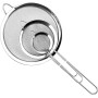 Relota 3 Pièces Passoire Inox 19/25/35cm, Tamis Cuisine avec Poignée,Argent | Métal Tamis Maille Fine, Filtre pour Égoutter Poud